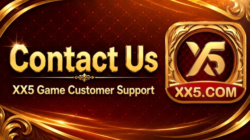 XX5 Game Customer Support contact us page banner with official XX5 logo and customer assistance information